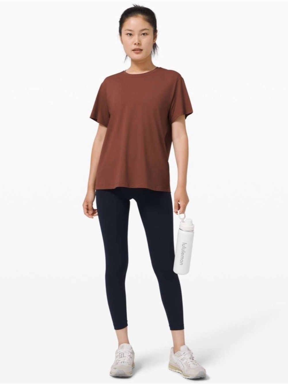 Lululemon Ancient Copper All Yours Short Sleeve Train Tee Size 6